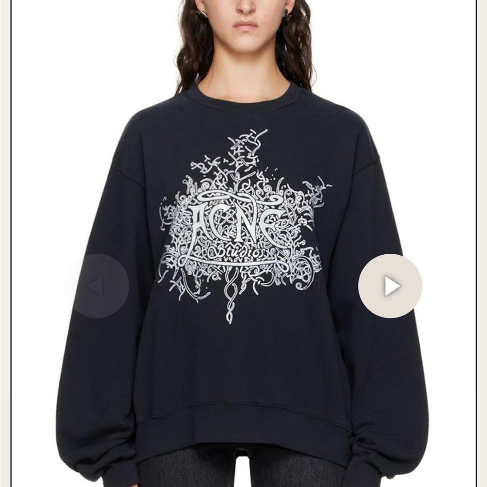 Acne Blue Oversized Sweatshirt